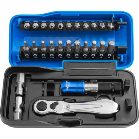 King Tony Werkzeugset 1/4"-Bit-Set mit Ratsche, 26-teilig, King Tony