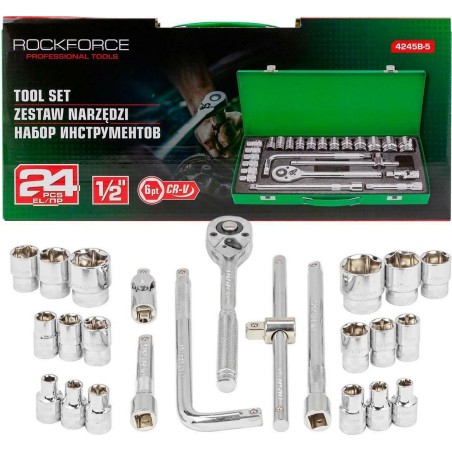 Rockforce-Werkzeugsatz ROCKFORCE SCHRAUBENSCHLÜSSELSATZ  24-teilig 1/2"  RF-4245B-5