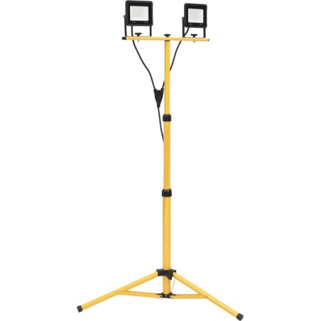 vidaXL LED-Scheinwerfer mit Ständer, 2×30 W, warmweißes Licht