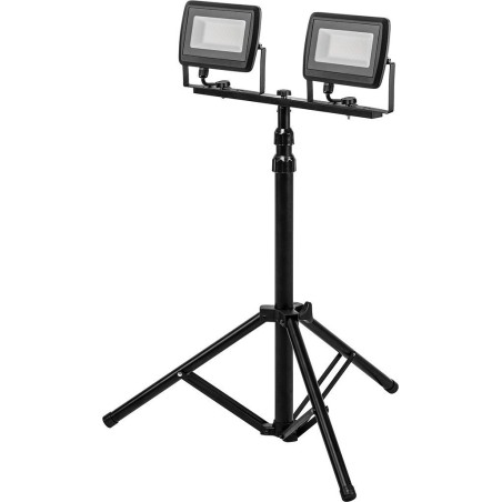 Neo Doppelstrahler 2x50W SMD-LED 9000 lm auf 1,8 m hohem Stativ (99-062)