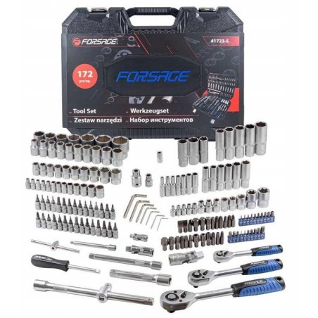 172-teiliger Werkzeugsatz 1/4" 3/8" 1/2" (Sechskant) (4–32 mm)