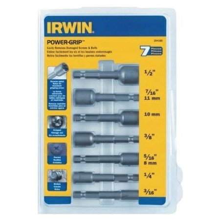 Irwin IRWIN Bolzenzieher, 7-teiliges Set, 3/16" – 1/2"