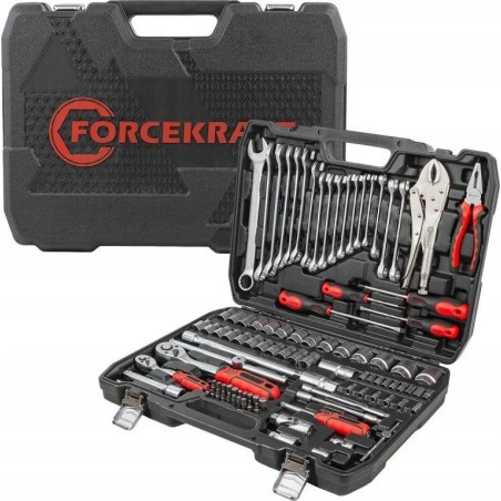 Forcekraft-Werkzeugsatz 1/4"- und 1/2"-Werkzeugsatz, 101-teilig (4–32 mm) (Sechskant)