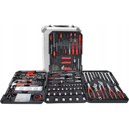 Geko-Werkzeugset Werkzeugkoffer mit 187-teiligem Inhalt (Ratschenschlüssel) (1)