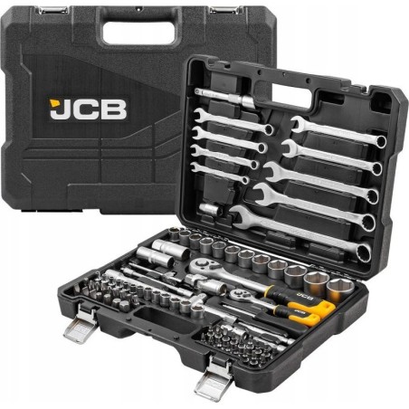 JCB-Werkzeugsatz JCB-Schlüsselsatz  94-teilig 1/2" 1/4"