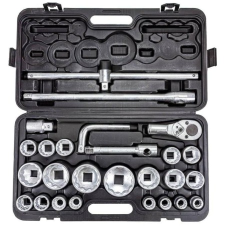 26-teiliges Werkzeugset 3/4" – 1" (12-kant)