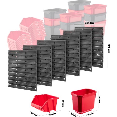 Kadax KADAX Werkzeugset: Tafel 117 x 78 cm, 6 x 39 x 39 cm