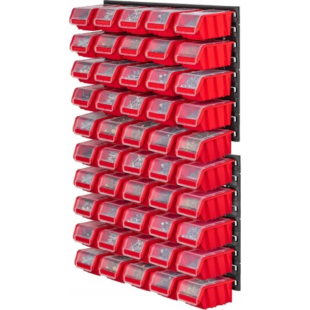 Kadax Werkzeugtafel 58 x 78 cm, Wandhalterung für 50 Behälter