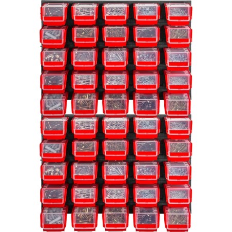 Kadax Werkzeugtafel 58 x 78 cm, Wandhalterung für 50 Behälter