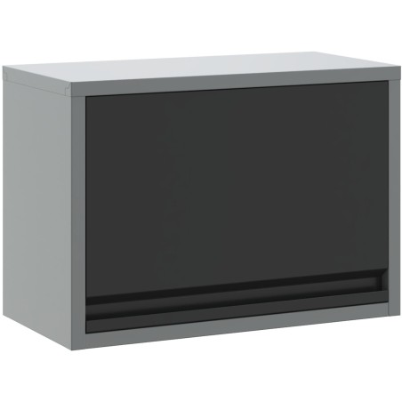 Wand-Werkzeugschrank mit Gasfeder-Türen, schwarz, 50 x 25 x 35 cm