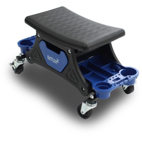 Robuster Werkstatt-Hocker auf Lenkrollen von Bituxx