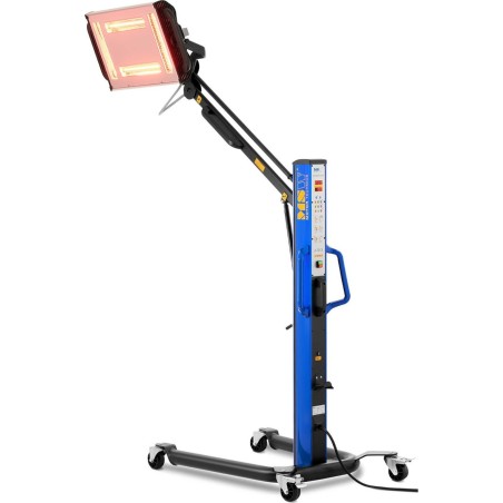 MSW Infrarotstrahler für Lackierwerkstätten zum Trocknen von Karosserien auf einem Stativ, 4 x 1000 W Infrarotstrahler für Lackierwerkstätten