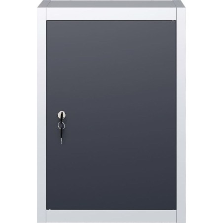 vidaXL VidaXL Wand-Werkzeugschrank, Metall, grau-schwarz