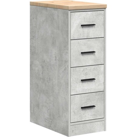 Garagenschrank, grau, Betonoptik, 30 x 51 x 85 cm