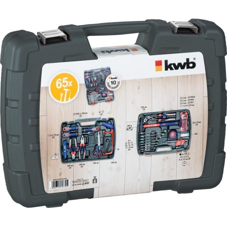 KWB-Werkzeugkoffer „kwb tool case“, 65-teilig, 370730