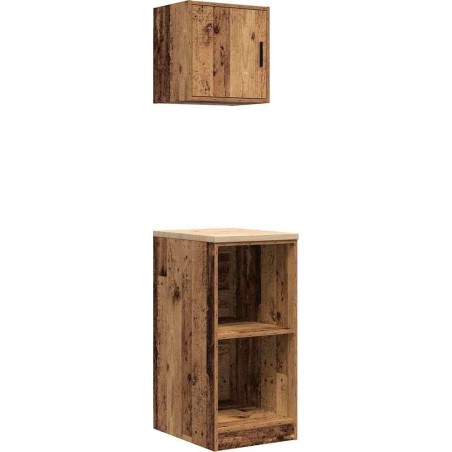 Garagenschränke, 2 Stück. Altes Holz. Leimholz