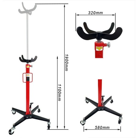 Hebebühne für das Getriebe des Motors PS1, 500 kg, Werkstatt
