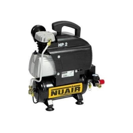 Nuair Autokompressor – ÖLGEÖLTER KOMPRESSOR 6 L, 8 BAR, 2 PS (1 STÜCK)