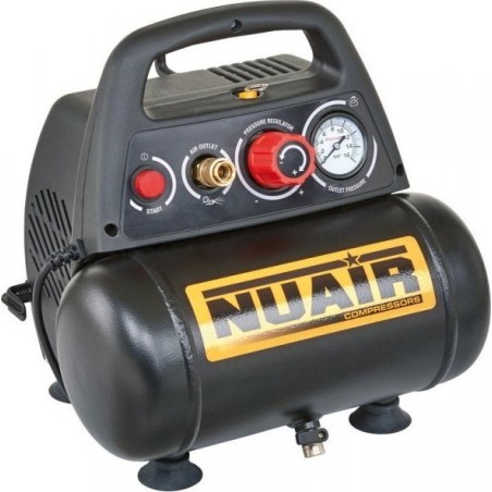Nuair-Autokompressor – ÖLFREIER KOMPRESSOR 6 L, 8 bar, 1,5 PS (1 Stück)