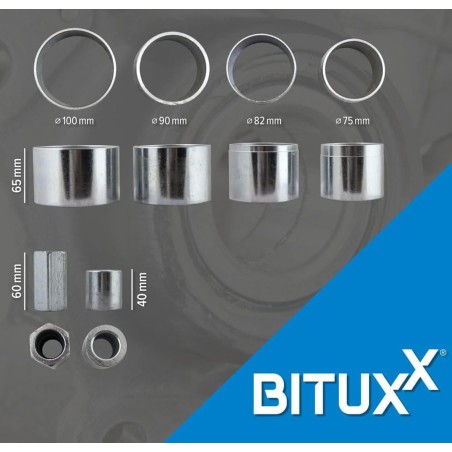 Bituxx Einpress-Set für Vorderradnabenlager, 31-teilig
