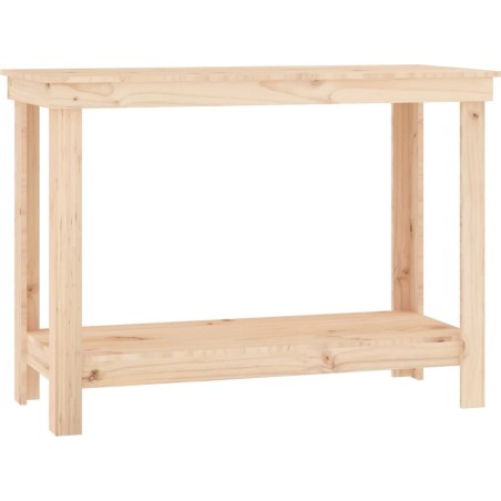 vidaXL vidaXL Arbeitstisch, 110 x 50 x 80 cm, massives Kiefernholz