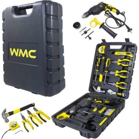 WMC-Werkzeugset 59-teiliges Werkzeugset mit Bohrmaschine /WMC