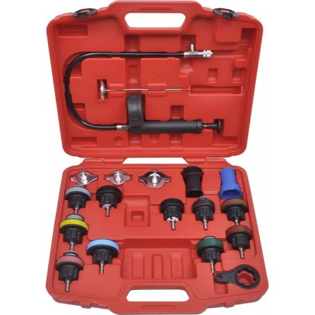 vidaXL Kühlerdruckprüfer, 18-teilig (210334)