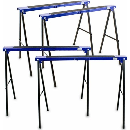 Set mit 4 Werkstattböcken und Tischstützen