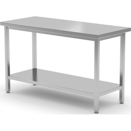 Hendi Arbeitstisch mit zentraler Arbeitsplatte und Ablage Kitchen Line 800 x 600 x 850 mm – Hendi 816189 Arbeitstisch mit zentraler Arbeitsplatte und Ablage Kit