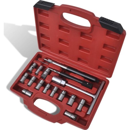vidaXL Diesel-Einspritzdüse, 17-teiliges Werkzeugset (210282)
