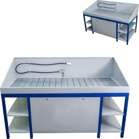 Marwis Werkstatt-Waschmaschine, Werkstatttisch zum Reinigen von Teilen und Werkzeugen MST 2000 Umweltfreundliche Werkstatt-Waschmaschine MST 2000