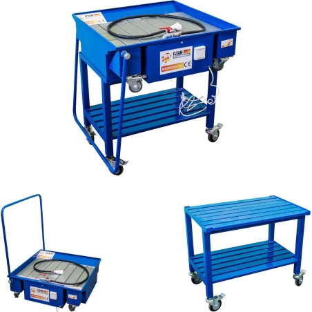 Marwis Werkstatt-Reinigungsgerät für Motor- und Fahrwerksteile RUSZMOBIL 800 2-in-1 Mobiles Werkstatt-Reinigungsgerät RUSZMOBIL 800 2-in-1