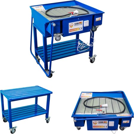 Marwis Motor- und Fahrwerkswaschanlage für die Autowerkstatt RUSZMOBIL 1200 2-in-1 Mobile Werkstatt-Waschanlage RUSZMOBIL 1200 2-in-1