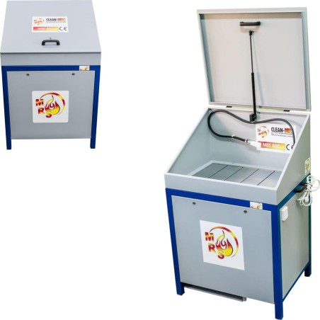 Marwis Werkstatt-Teilewaschanlage mit geschlossenem Kreislauf MST 800 mit Abdeckung Umweltfreundliche Werkstatt-Teilewaschanlage MST 800 mit Abdeckung