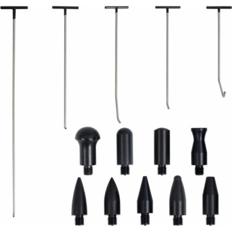 vidaXL 5-teiliges Set zum Ausbeulen von Dellen, Edelstahl