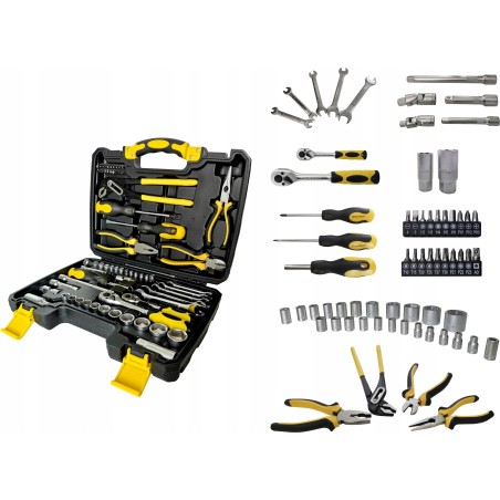 Forcekraft-Werkzeugsatz, 65-teilig, 1/4"-3/8"