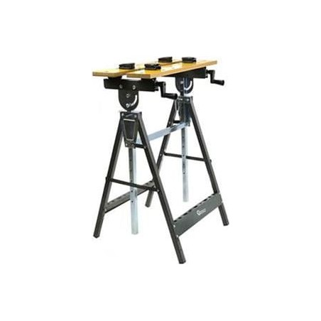 Geko Werkbank mit 90°-Verstellung. Tischschraubstock