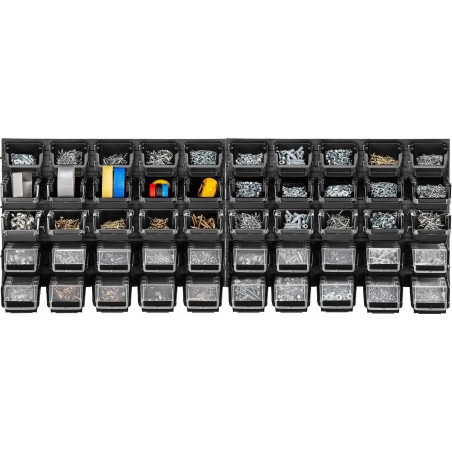 Kadax KADAX Werkzeugtafel 116 x 39, Wandhalterung für 50 Behälter