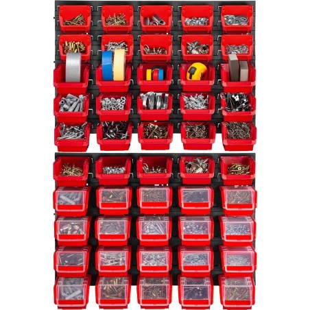 Kadax KADAX Werkzeugtafel 58 x 78 cm, Wandhalterung für 50 Behälter