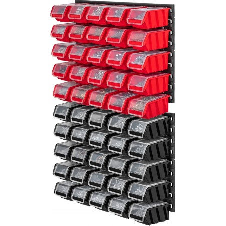 Kadax KADAX Werkzeugtafel 58 x 78 cm, Wandhalterung für 50 Behälter