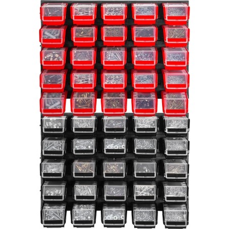 Kadax KADAX Werkzeugtafel 58 x 78 cm, Wandhalterung für 50 Behälter
