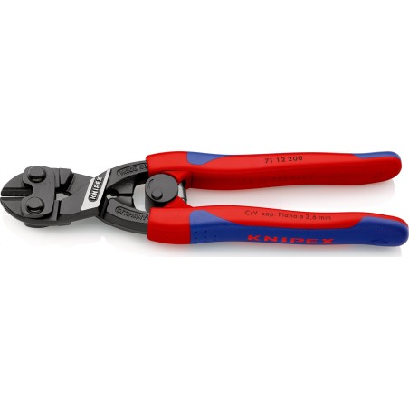 Knipex Gelenk-Drahtschneidezange CoBolt mit Feder, 200 mm (71 12 200)