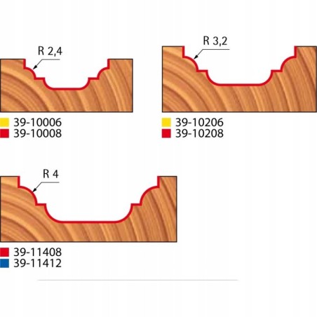 Fräser 39-10008P 19,05 × 9,8 × 8,0 R2,38