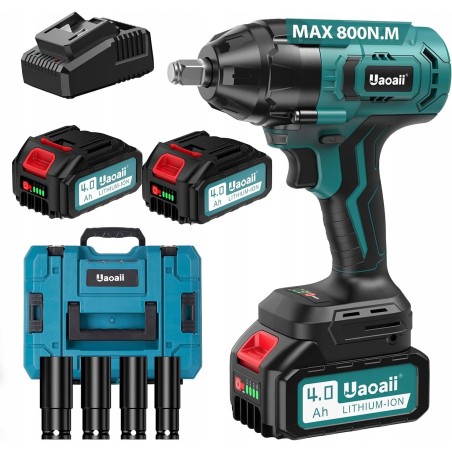 Uaoaii Akku-Schlagschrauber 800 Nm, ideal für den Reifenwechsel bei 2x4,0