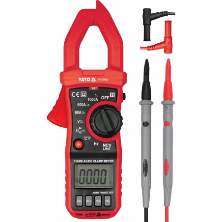 Yato YATO Zangenmessgerät T. RMS AC/DC 10 mA–1000 A