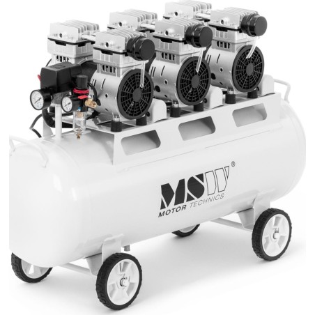 MSW-Autokompressor Ölfreier Luftkompressor 65 Liter 4–7 bar 3×750 W Ölfreier Luftkompressor