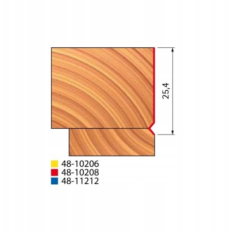 Fräser 48-10208P 15,88 × 25,4 × 76,2 × 8,0