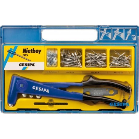 GESIPA Robuste Handnietmaschine + Nietenset GESIPA NTX