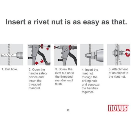 Novus Nietmaschine N-120 für Nietmuttern (NV032-0045)