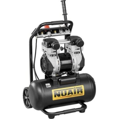Nuair-Autokompressor – ÖLFREIER KOMPRESSOR 24 L, 8 BAR, GERÄUSCHARM 59 dB, 2 PS (1 STÜCK)